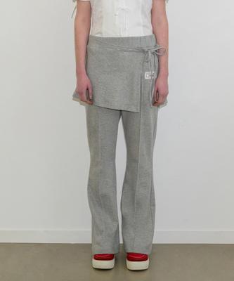 Baitalssain Wrap Skirt Training Pants (Melange Gray)