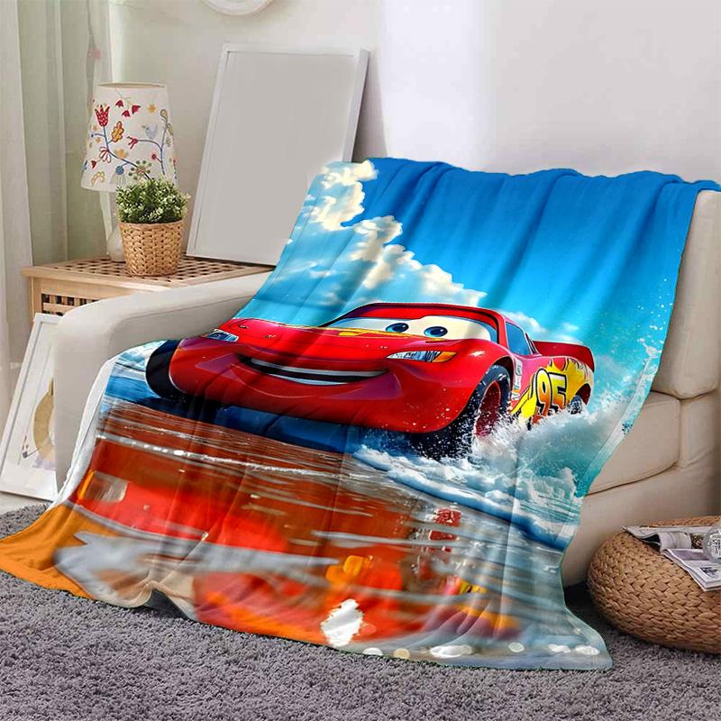 1pc City Lights Adventure Flannel Blanket Soft Warm Throw Blanket for Bedroom Living Room Bed Travel Camping Picnic Gift. M730065