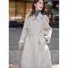 Moka'na French Hepburn Style Long Sleeve Women's Coat