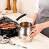 Stainless Steel Kitchen Bacon Grease Collector With Strainer Fat Storage Tank Kitchen Bacon Oil Collection Jar Bacon Oil Can