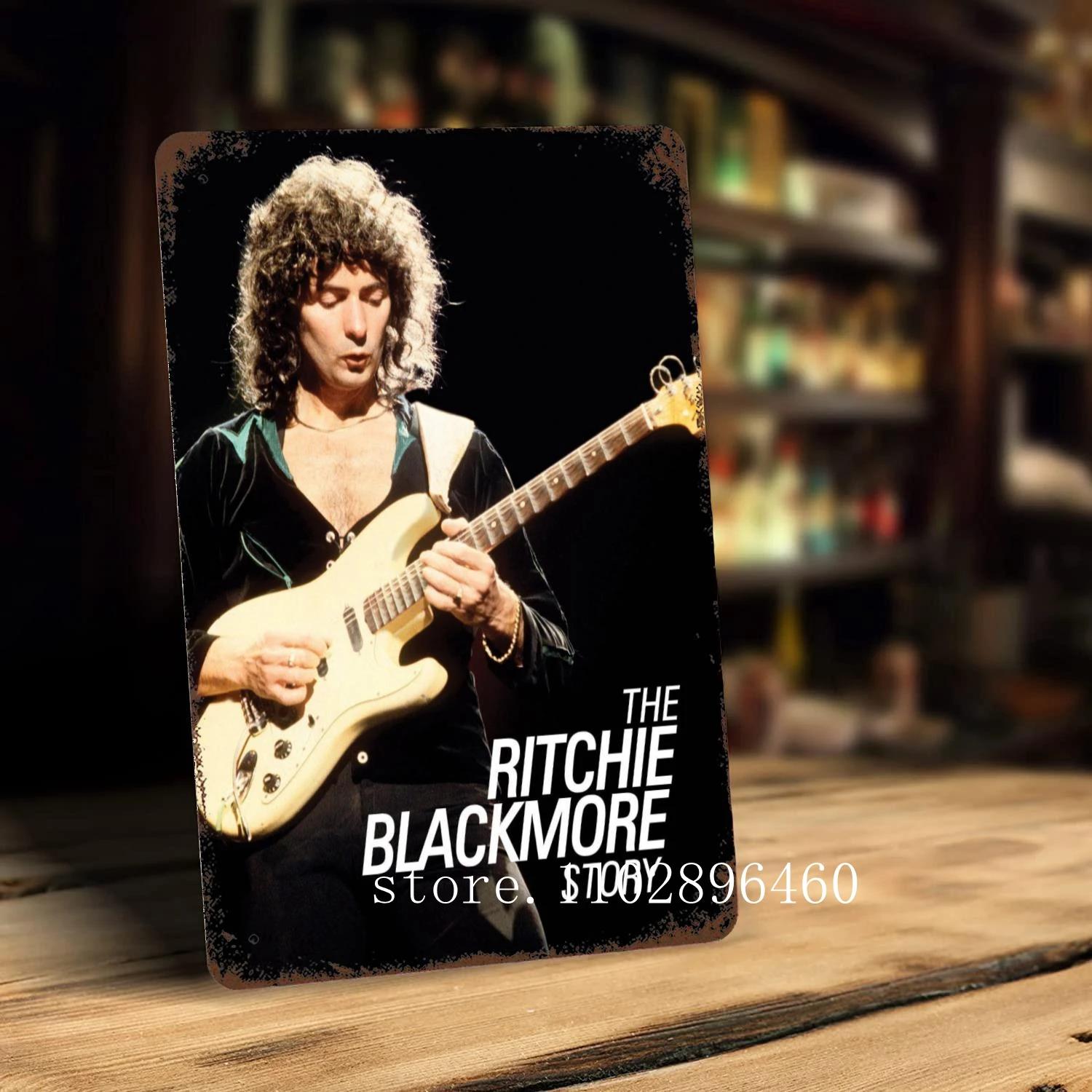 Ritchie Blackmore Metallschilder & Zeichen Wanddeko Vintage Blechschilder Captain Metall Poster Dekor für Bar Kneipe Club Wanddekoration 30x40cm(11.8x15.7inch)