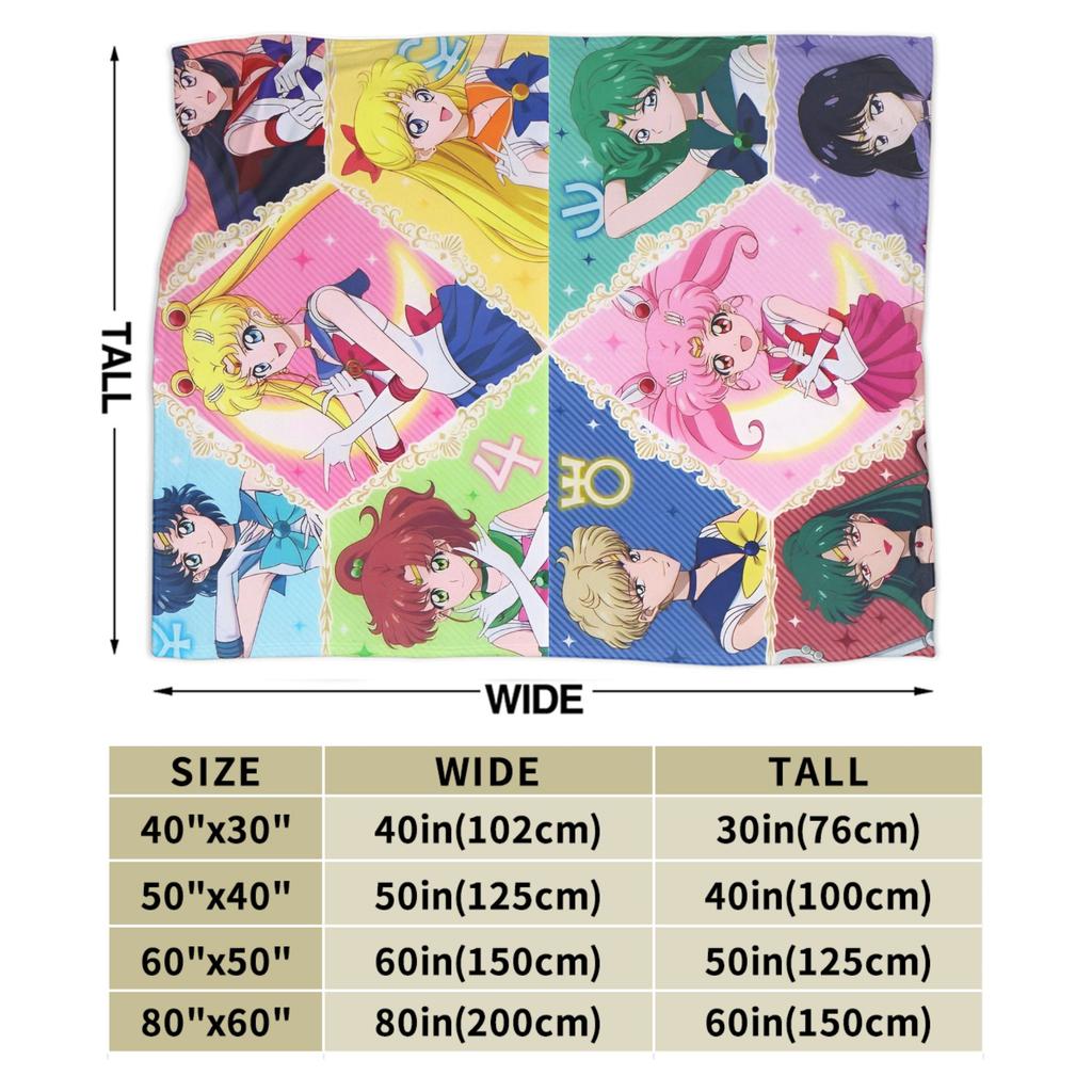S-Sailor M-Moon Anime Blanket Camping Flannel Bedding Throws For Living Room Warm Soft Design Quality Bedspread Gift
