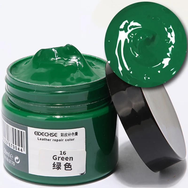 50ml Car Leather Paint Seat Care Liquid For Auto Leather Refurbish Repair Tool For Shoe Sofa Coats Holes Scratch Crack 20 Colors