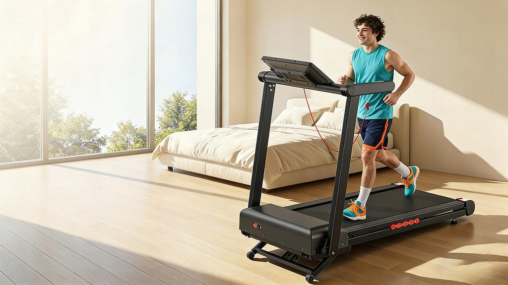 Bieżnia Elektryczna Składana Domowa Z LED App Dla 150kg 1-16 Km/h Do 1-18%