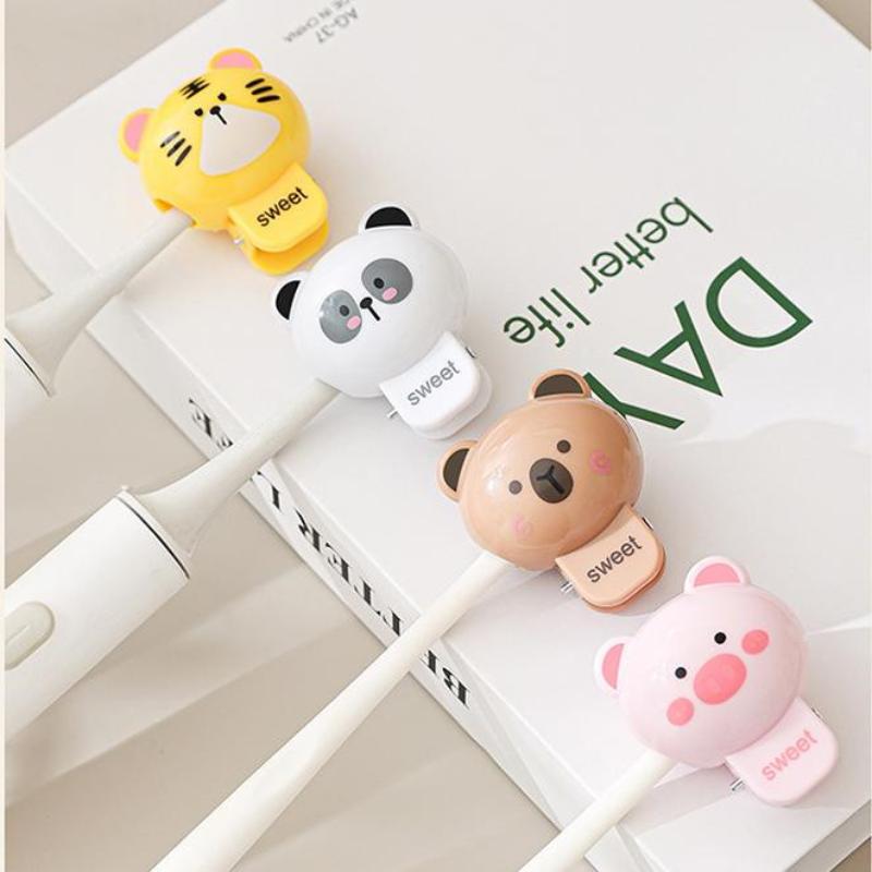 Cartoon Animals Toothbrush Head Cover Clips Portable Electric Toothbrush Dustproof Head Protector Cap Household Travel