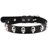 Cool Gothic Black Heart Choker: Women's Punk Metal Necklace with Collar Strap