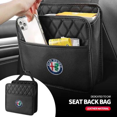 Multifunctional Car Seat Storage Bag For 159 147 156 166 Giulietta Giulia Mito Stelvio Brera Spider Auto Accessories