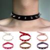 Koženkový Choker Náhrdelník Pro Ženy Muže Cool Punk Gotický Biker Límec S Cvočky Rockový Náhrdelník Rave Šperky