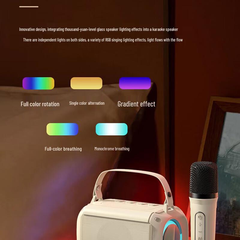 SooPii BT22 K-Song Microphone Speaker with Sound Card CN Plug (adapter Included)