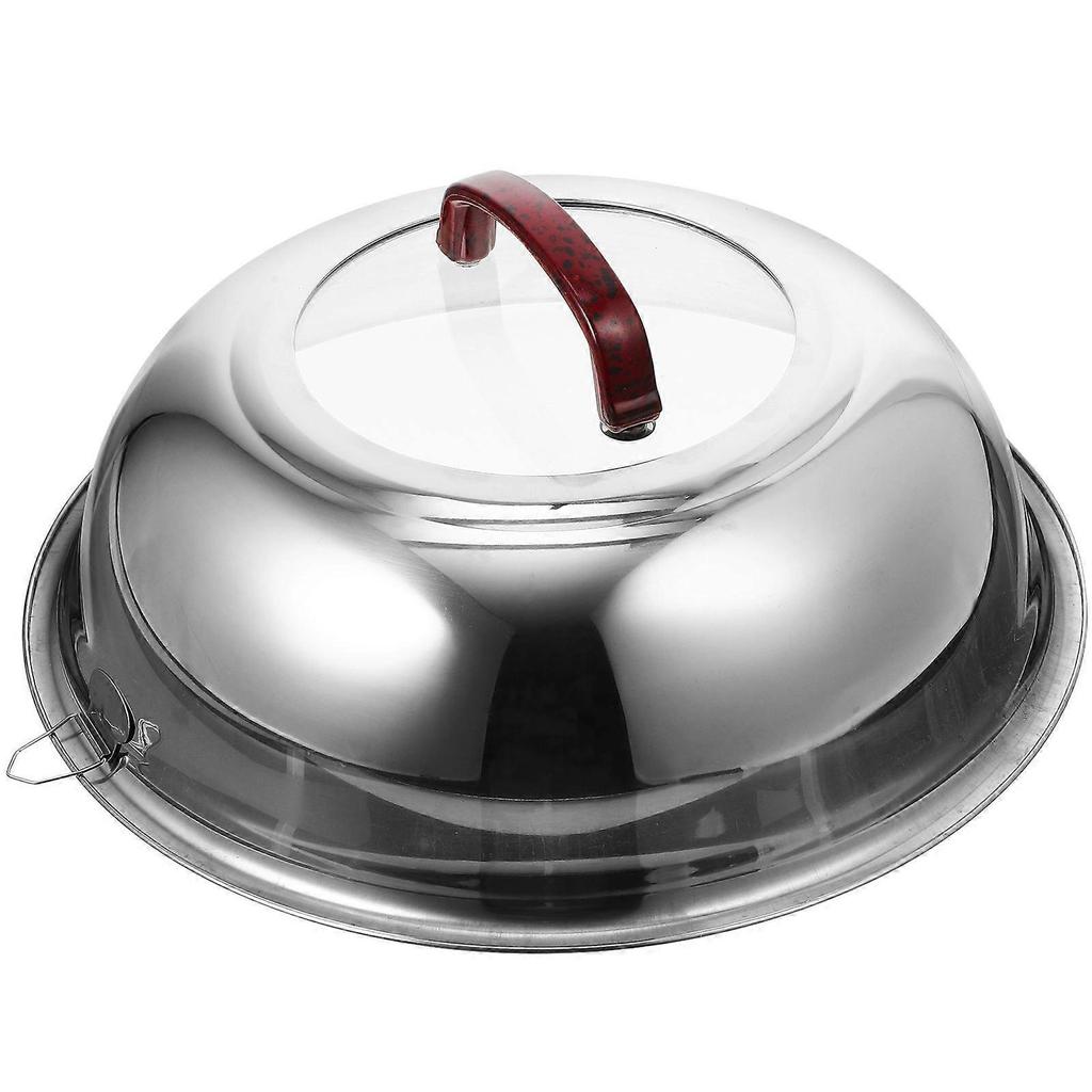 Pot Lid Stainless Steel Kitchen Supplies Metal Lid for Cooking Anti-Scald