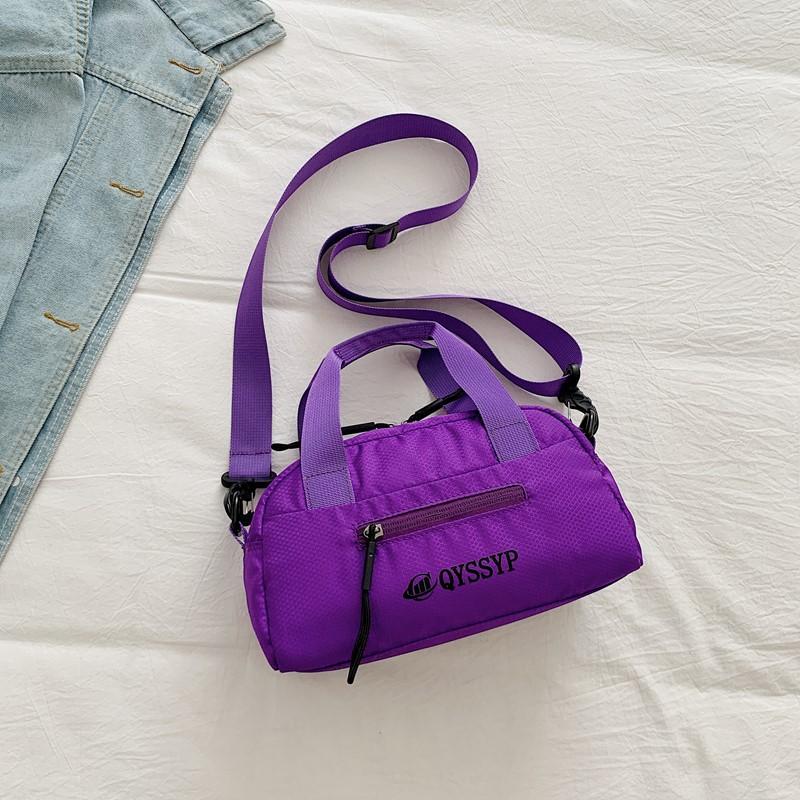 

лето 2025 японский трендовый бренд сумка-мессенджер простая повседневная мужская и женская на плечо уличная бейсбольная сумка модная трендовая сумка фиолетовый