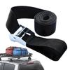 1m Black Tie Down Strap Strong Ratchet Belt Luggage Bag Cargo Lashing With Metal Buckle Outdoor Tools