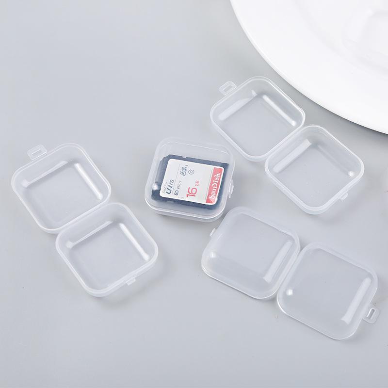 Compact Plastic Storage Box for Earplugs, Jewelry, Small Parts, and Medicine