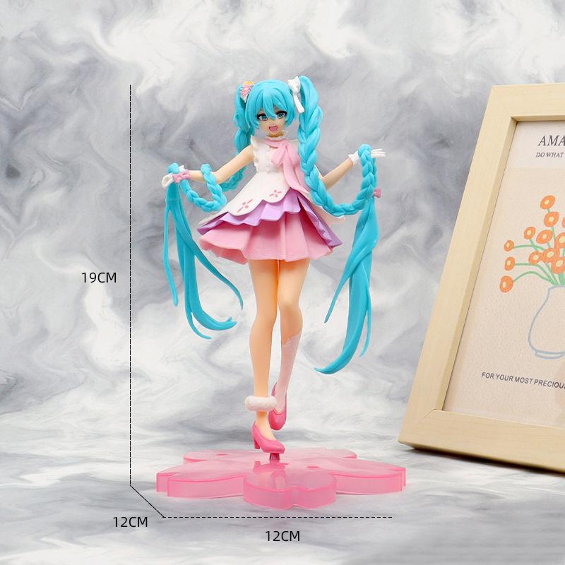 1 Piece Anime Hatsune Miku Action Figure Model Gifts Collectible Figurines for Kids 18-21cm