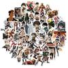 50 sztuk naklejek graffiti anime attack on titanium drukowanie bagażu dekoracja zdejmowane kreskówki wodoodporne naklejki diy na laptopa
