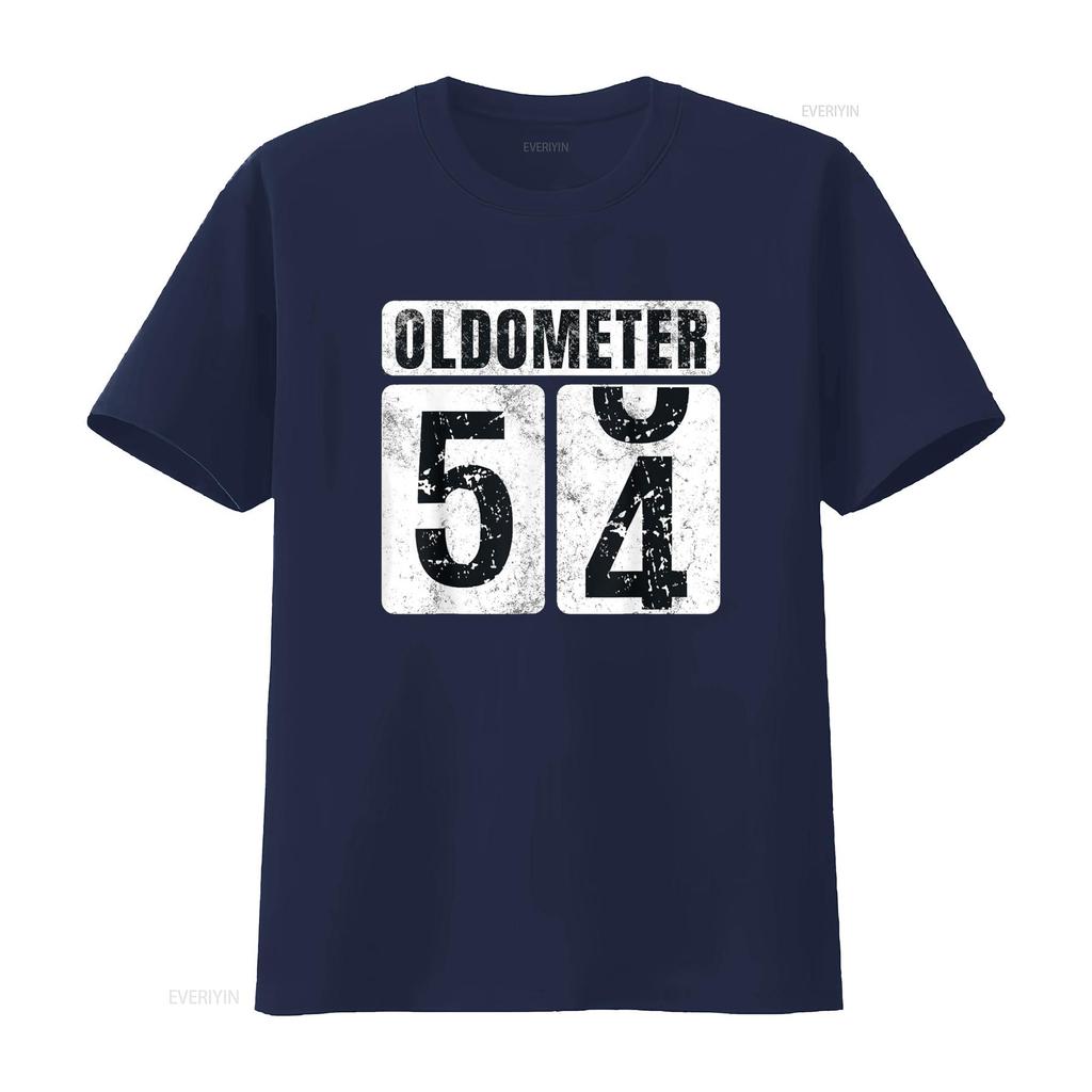 Oldometer 54 T Shirt Vintage Funny 54th Birthday Idea vintage Washed graphic homme designer clothes Casual Stretched Breathable
