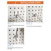 140Pcs/114pcs Metal Pegboard Hooks Organizer Assortment Kit Peg Locks Hanging Hook Applications