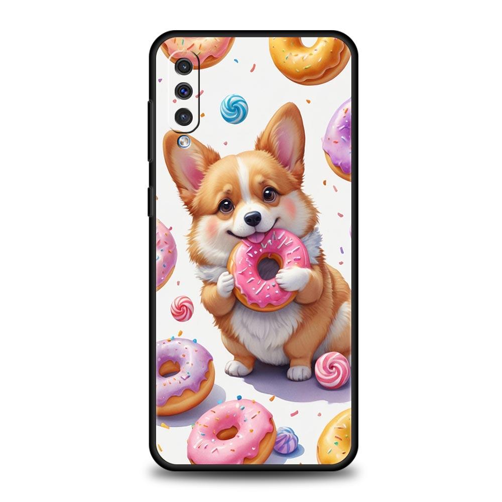 Cute Corgi Dog Phone Case for Samsung Galaxy A56 A36 A26 A16 A34 A24 A42 A22 A20 A12 A40 A30 A10 5G Soft TPU Cover Shell Fundas