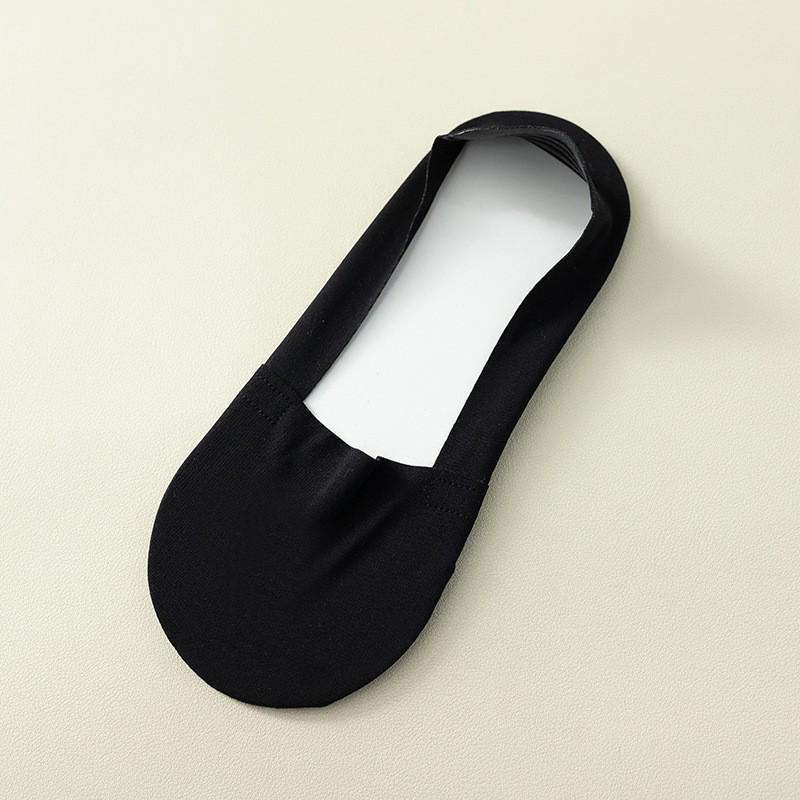 Women's Non-Slip Ice Silk Ankle Socks - Breathable, Sweat-Absorbent, Invisible Design with Deep Cut