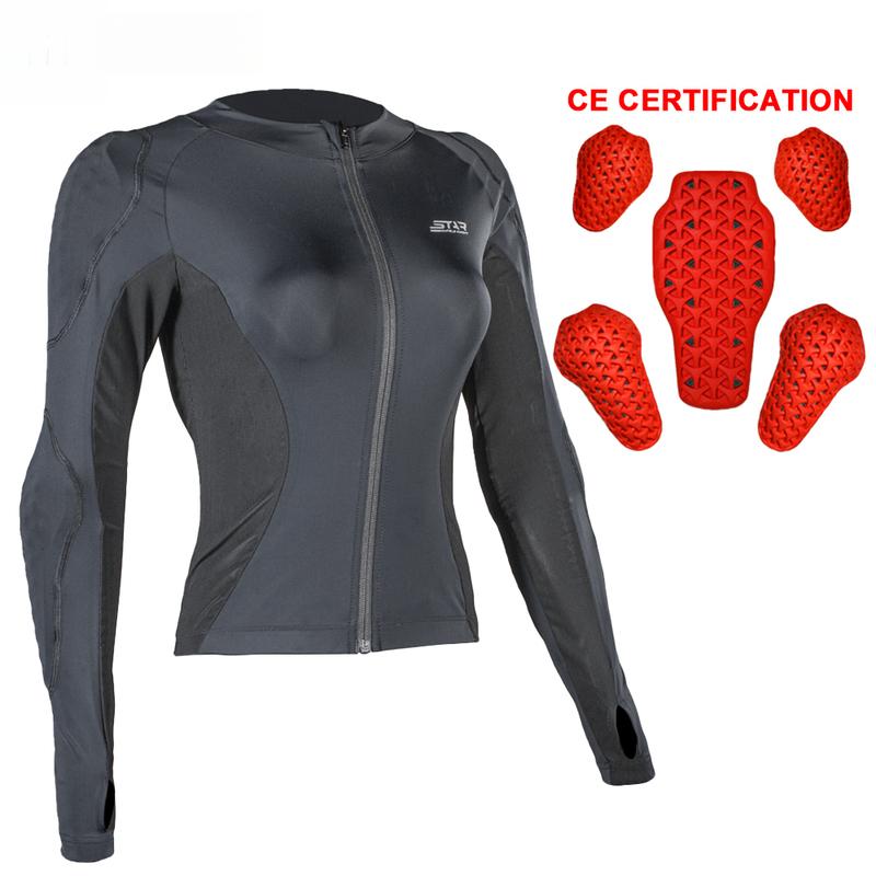 Women's Motorcycle Armor Full Body Summer Motorbike Skiing Protective Jackets Lady Motocross Racing padded clothes CE Approved