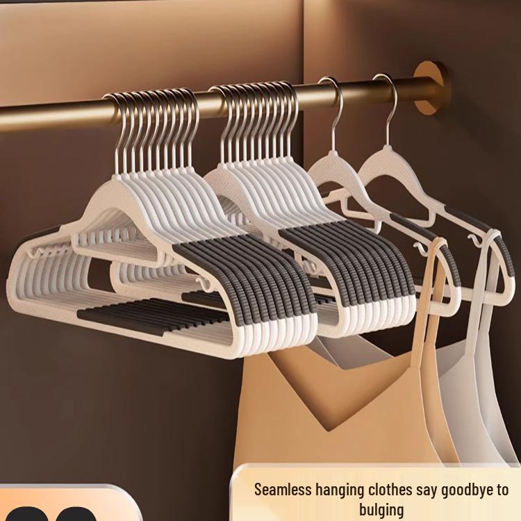 Rutschfester, nicht abfärbender Wäscheständer mit 80 Kleiderbügeln mit kurzem Hals