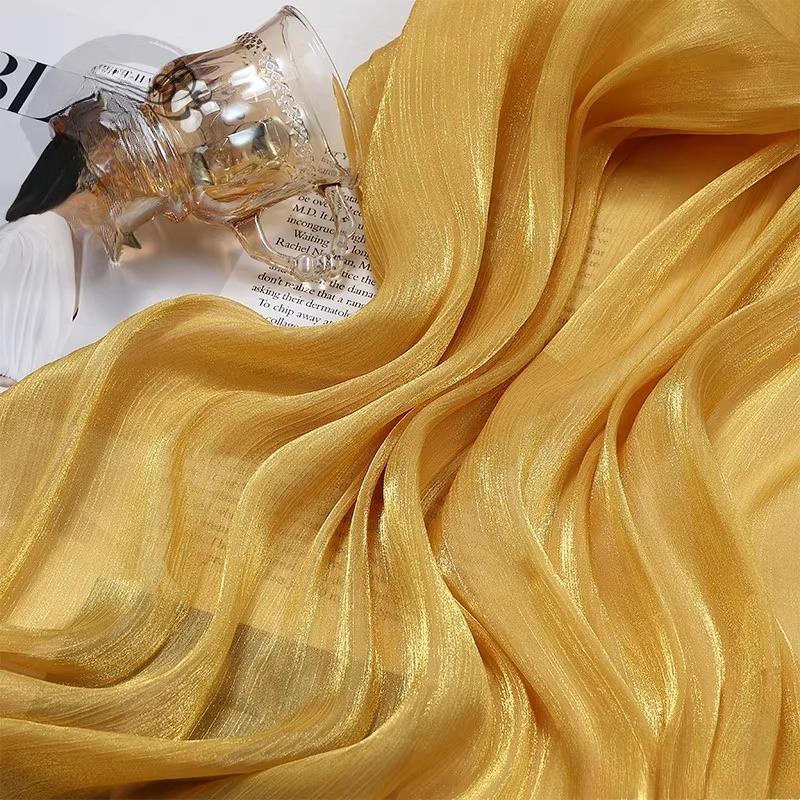 100x150cm Glitter Organza Fabric for Dress Skirt Shirt Clothing Diy Sewing Shiny Cloth Smooth Comfortable Textile