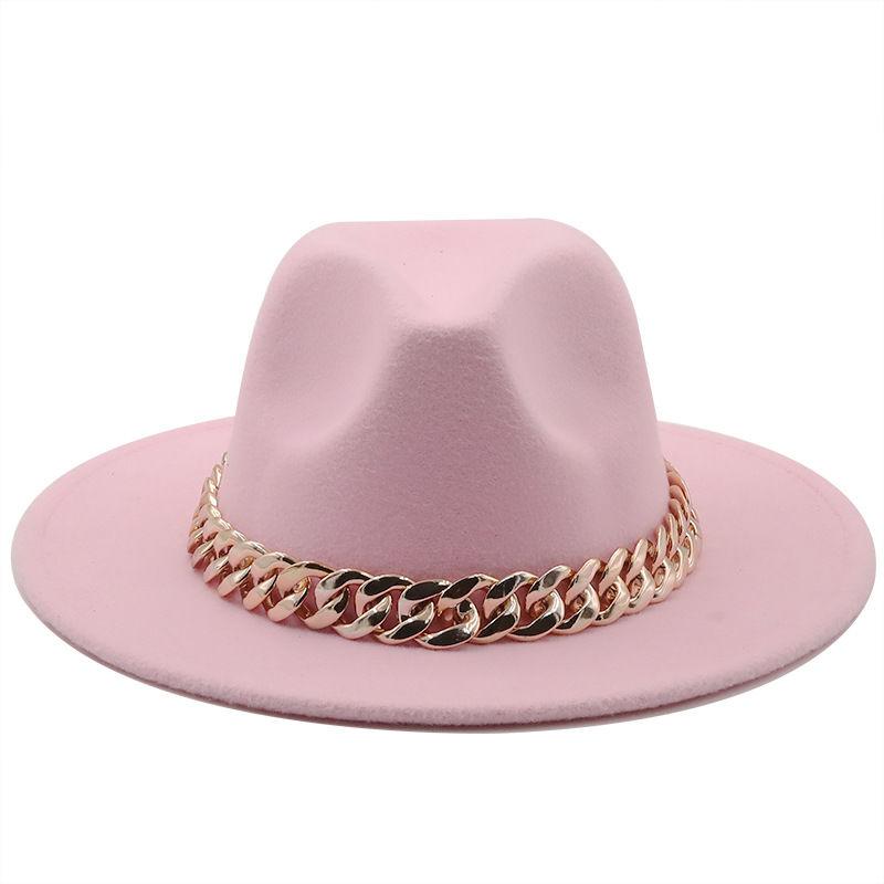 Winter Men's Woolen Jazz Hat New Large Eave Hat Fashionable Flat Brimmed Top Hat