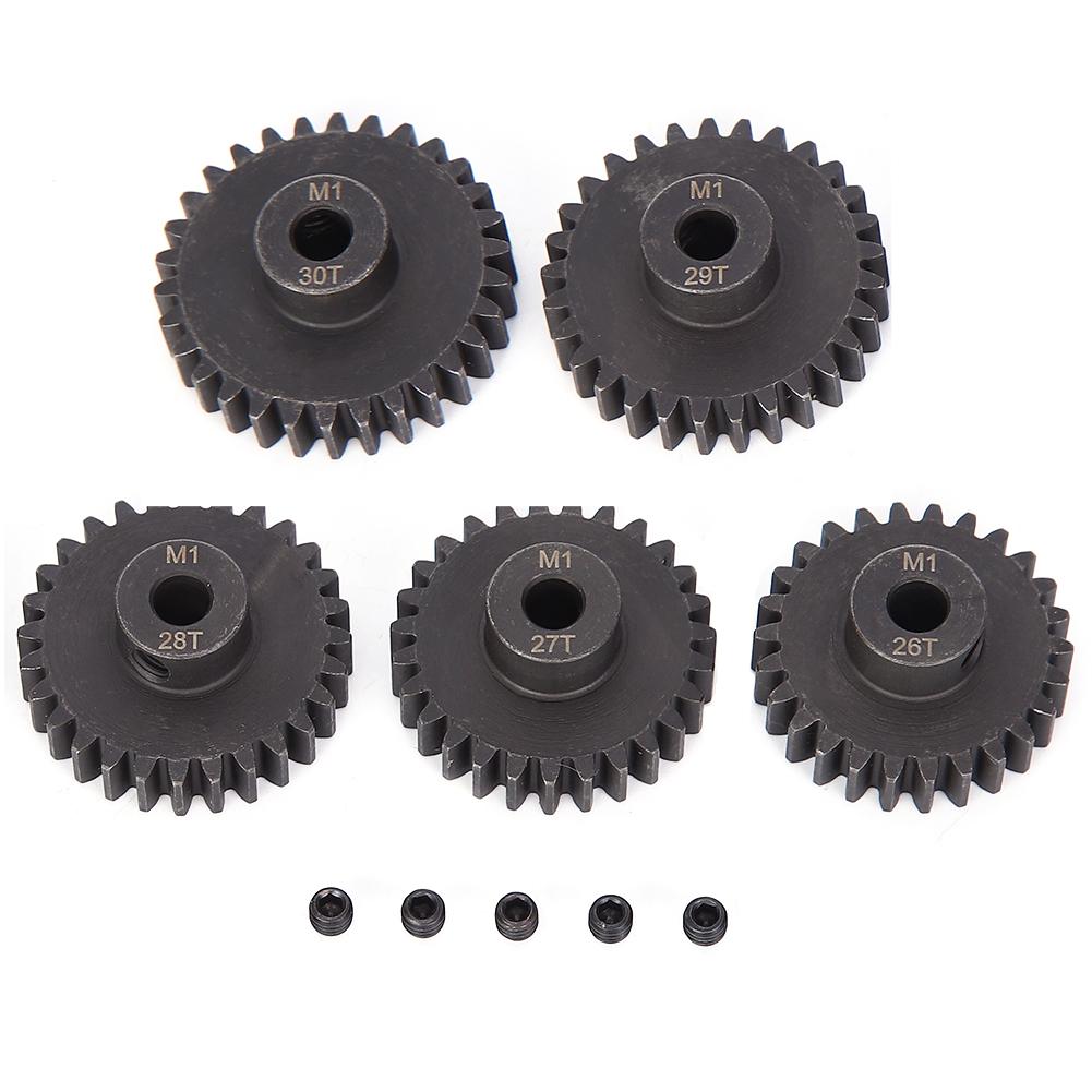 

Chrome Steel Motor Gear Kit cent5mm Inner Hole(M1 26t 27t 28t 29t 30T) RC Accessory