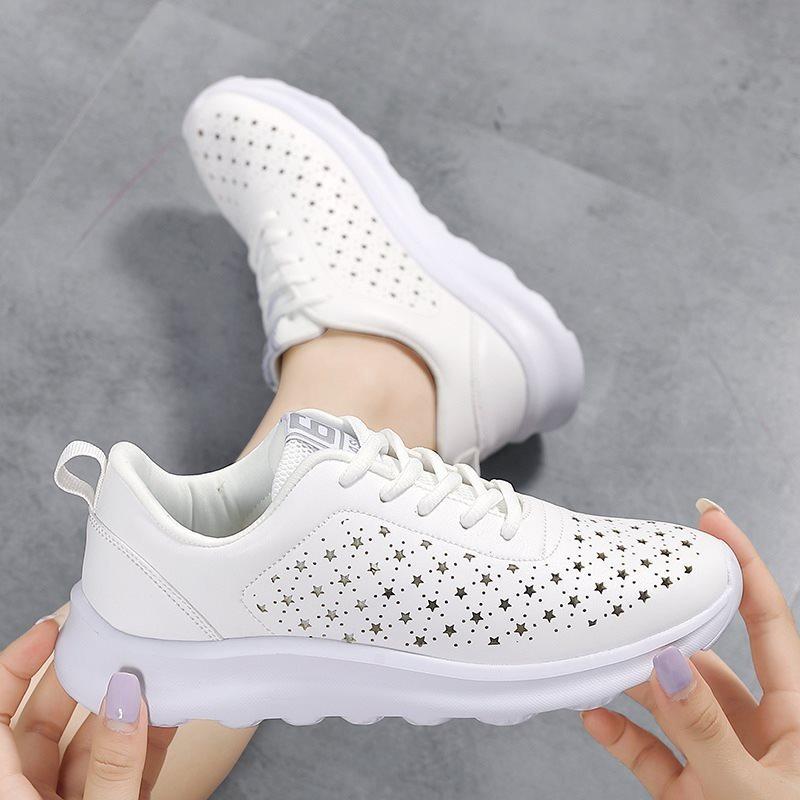 Женская обувь больших размеров. Дышащая и прочная спортивная обувь для отдыха. 42 чёрный — фото 3