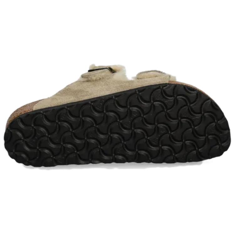 Puma  Arizona Shearling Suede Leather Taupe Women Sneakers Cream 1028293