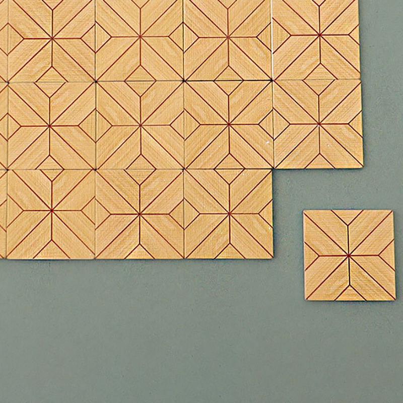 5Pcs/Set Miniatures Dollhouse Floor Sticker Floor Tiles Wallpaper Doll Model Kitchen Bathroom Diy Decoration