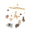 Infant Bed Mobile Natural Wood Wool Craftsmanship Quiet Movement Baby Room Decorations Early Kids Education Sensory Toy