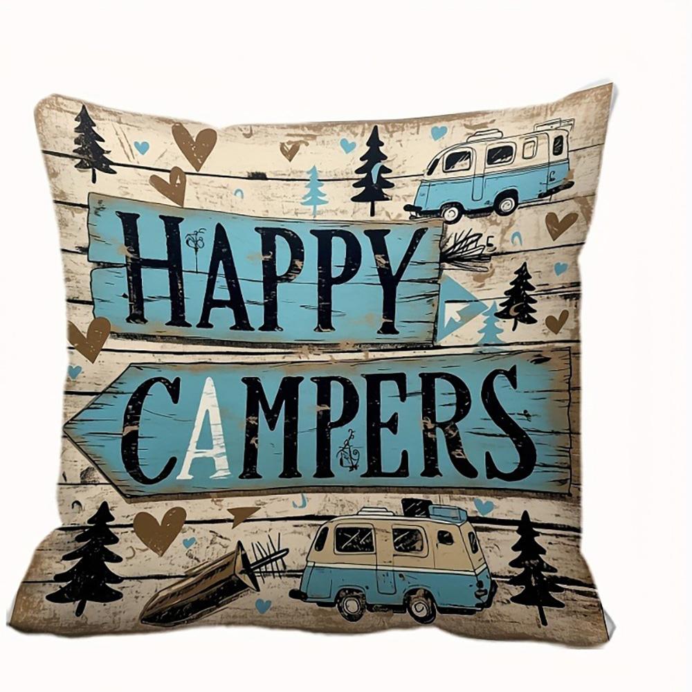

Campers Paradise: Unique Decorative Pillow Covers with RV and Nature Designs Sofa cushion cover home room decoration 16x16Inch