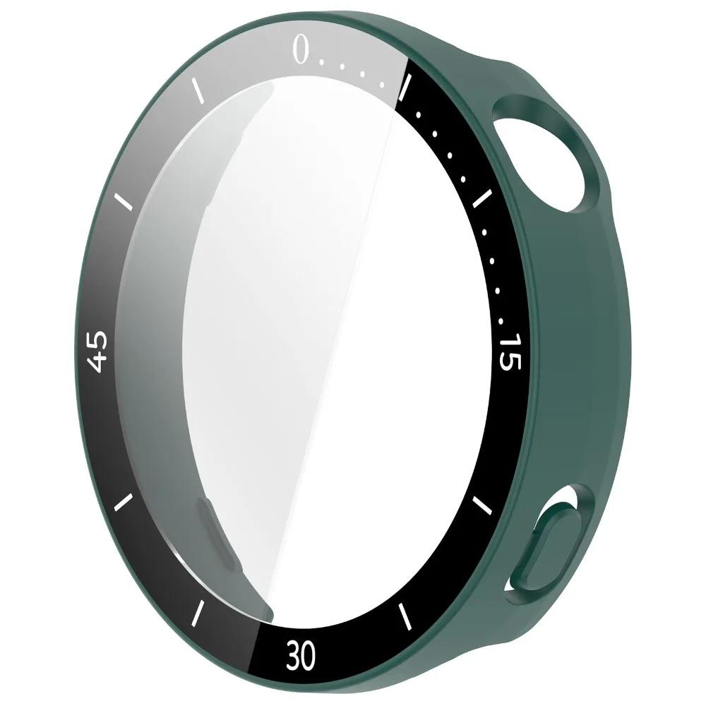 Tempered PC Protective Case Full Coverage Anti-Scratch Screen Protector with Scale 41/46MM Cover Shell for Huawei Watch GT 6