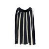 Colorful High-waisted Knitted Half-body Skirt Autumn and Winter Women's Skirt Color Blocking Loose Medium-length A-line Skirt
