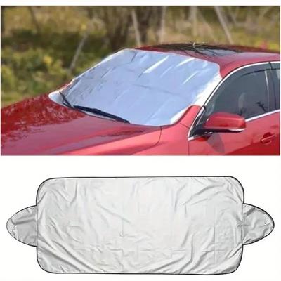 150*70cm Universal Car Windshield Snow Cover - Frost Ice Rain & Sun Protector for Most Cars & SUVs, 1PC Auto Windscreen Shield