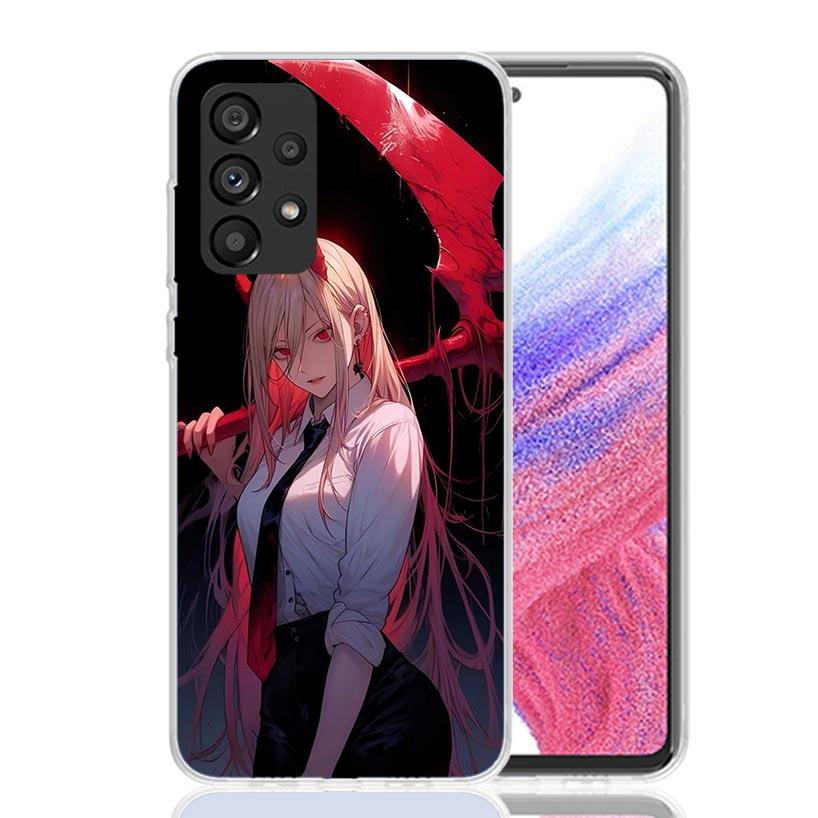 C-Chainsaw Mans Power Phone Case for Samsung Galaxy A52 A51 A50S A12 A22 A32 A72 A10S A30S A31 A71 Note 20 Ultra 10 Plus S10 Gal