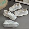 Mesh breathable versatile thick-soled Forrest Gump shoes women's spring and summer hot-selling models color matching thick-soled sports and leisure 