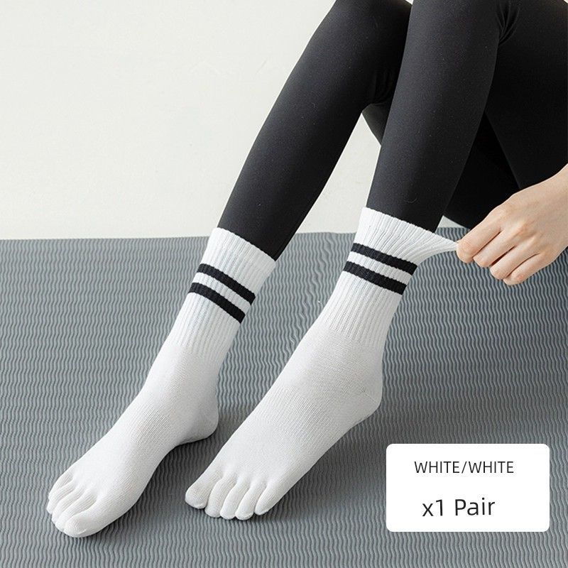 

Summer Yoga Socks Pilates Non-Slip Socks Socks Indoor Toe Socks Fitness Sports Professional Women s Socks Tube Socks Thin White [Professional Pilates]]