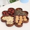 Hjärtformade träserveringsbrickor för heminredning och mat - Dekorativa träbrickor för godis, sushi, dessert, alla hjärtans dag-presenter