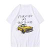 Funny Tshirt Women I Survived My Trip To NYC Print Tops Casual Streetwear Fashion T Shirt Tees Graphic T Shirts Y2k Clothes