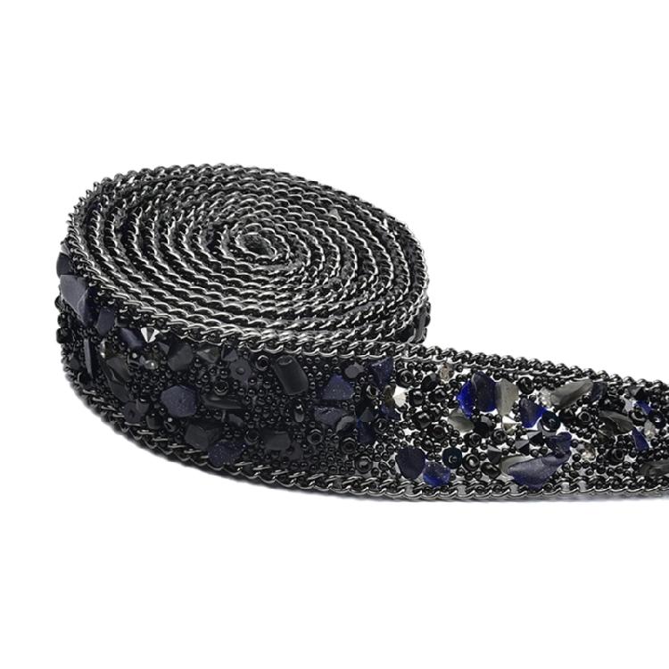 1.1Yard Sparkling Rhinestones Ribbon for Birthday Wedding Decorations Rhinestones Ribbons for Cake Candle Decoration