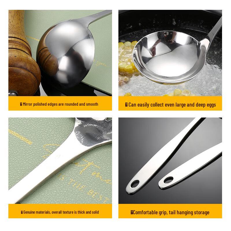 Stainless Steel Hot Pot Soup Ladle (3-Pack)