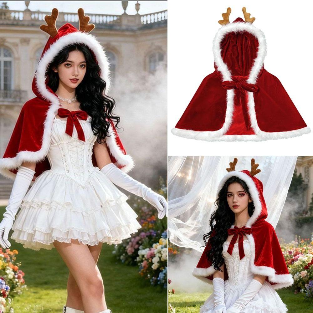 With Oversized Hood Overcoats Plush Cosplay Costume New Design Christmas Hooded Cloak