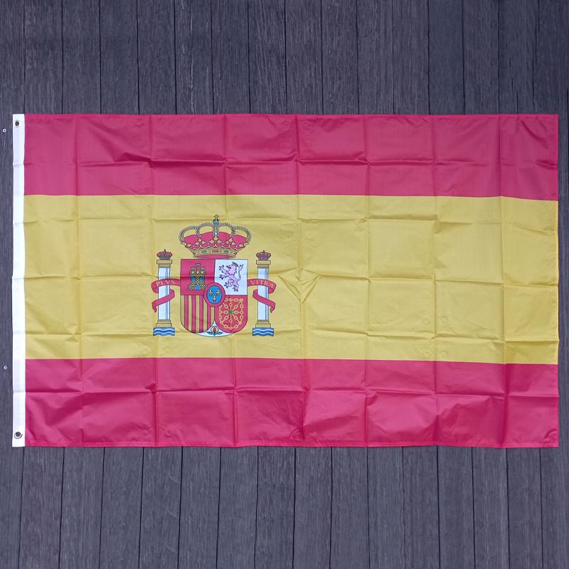 xvggdg 90x150cm spain flag 60*90cm Super Poly football FLAG Indoor Outdoor Polyester Flag 60 x 90cm
