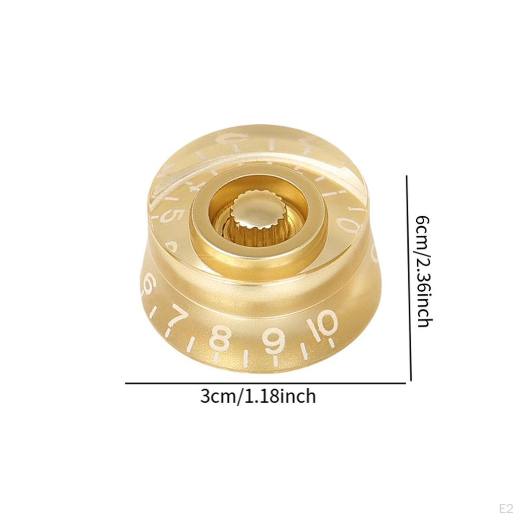 9 Pieces Guitar Knobs Speed Volume Tone Control Replacement Professional Easy Installation