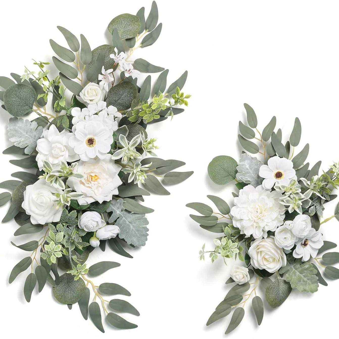 

Свадебная арка цветочный набор из двух частей имитация цветка приветственная карточка цветочное украшение цветочные знаки для вечеринки поставка