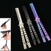 1pc Foldable Comb Stainless Steel Practice Training Butterfly Knife Comb Beard & Moustache Brushes Hairdressing Styling Tool