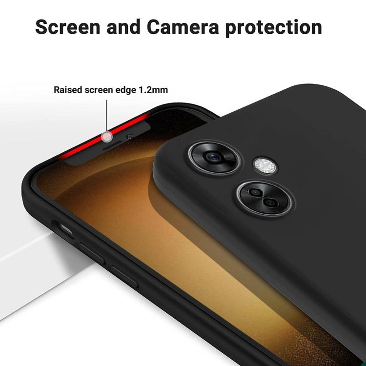 For OnePlus Nord CE 3 Lite Pure Color Liquid Silicone Shockproof Phone Case