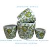 Blue and White Porcelain Chinese Ceramic Flower Pots - 4-Piece Set for Indoor and Outdoor Plants